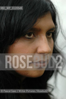 Indian-born british writer Nikita Lalwani, author of Gifted, at the Edinburgh International Book Festival 2007. ..Copyright©Pascal Saez/Writer Pictures/Rosebud2