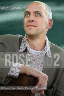 Writer JM Ledgard, author of Giraffe, at the Edinburgh International Book Festival...Copyright©Pascal Saez/Writer Pictures/Rosebud2