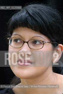 Canadian writer Nancy Lee, author of Dead Girls at the Edinburgh International Book Festival 2003...Copyright©Pascal Saez.Pascal Saez/Writer Pictures/Rosebud2