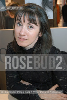 French writer Alexandra Lemasson at the Salon du Livre (Book Fair) in Paris, March 2006..Copyright©Pascal Saez.Pascal Saez/Writer Pictures/Rosebud2