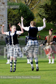 Lennoxlove Book Festival in East Haddington.Loretto School Pipe Band open proceedings on the Saturday..Copyright©Alex Hewitt/Writer Pictures/Rosebud2