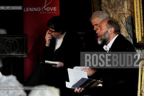 Lennoxlove Book Festival in East Haddington.James Runcie, Roddy Martine and Alistair Moffat share their thoughts and feelings about East Lothian...Copyright©Alex Hewitt/Writer Pictures/Rosebud2