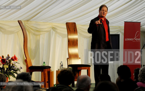 Lennoxlove Book Festival in East Haddington.Michael Morpurgo talks to his captive audience in the Marquee...Copyright©Alex Hewitt/Writer Pictures/Rosebud2