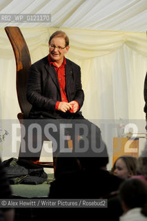 Lennoxlove Book Festival in East Haddington.Michael Morpurgo talks to his captive audience in the Marquee...Copyright©Alex Hewitt/Writer Pictures/Rosebud2