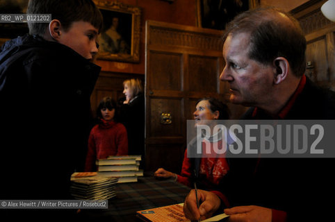 Lennoxlove Book Festival in East Haddington.Michael Morpurgo signs books for a captive audience...Copyright©Alex Hewitt/Writer Pictures/Rosebud2