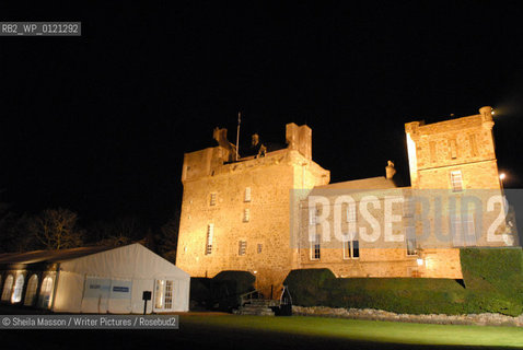 Marquees outside Lennoxlove House during the 2nd annual Lennoxlove Book Festival in Haddington, Scotland, November 19, 2010...Copyright©Sheila Masson/Writer Pictures/Rosebud2
