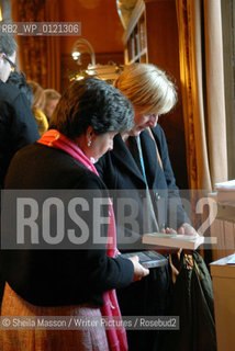 Visitors in the bookshop during the 2nd annual Lennoxlove Book Festival at Lennoxlove House, Haddington, Scotland, November 20, 2010. ..Copyright©Sheila Masson/Writer Pictures/Rosebud2