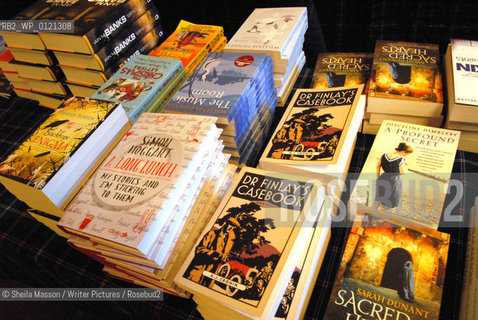 Books on sale at the 2nd annual Lennoxlove Book Festival at Lennoxlove House, Haddington, Scotland, November 20, 2010. ..Copyright©Sheila Masson/Writer Pictures/Rosebud2
