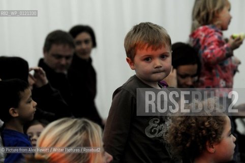 Julia Donaldson in Performance to a captive audience.Lennoxlove Book Festival at Lennoxlove House, Haddington, Scotland, November 21 2010..©Picture from Alex Hewitt/Writer Pictures/Rosebud2