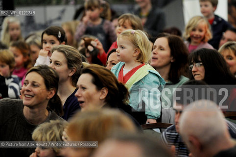 Julia Donaldson in Performance to a captive audience.Lennoxlove Book Festival at Lennoxlove House, Haddington, Scotland, November 21 2010..©Picture from Alex Hewitt/Writer Pictures/Rosebud2