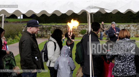 Members of the Public queue for Julia Donaldson book signing .Lennoxlove Book Festival at Lennoxlove House, Haddington, Scotland, November 21 2010..©Picture from Alex Hewitt/Writer Pictures/Rosebud2