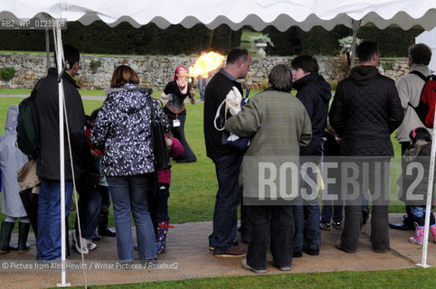 Members of the Public queue for Julia Donaldson book signing .Lennoxlove Book Festival at Lennoxlove House, Haddington, Scotland, November 21 2010..©Picture from Alex Hewitt/Writer Pictures/Rosebud2