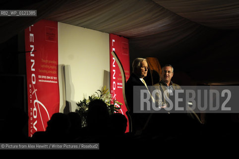 Nicholas Parsons event in the festival marquee.Lennoxlove Book Festival at Lennoxlove House, Haddington, Scotland, November 21 2010..©Picture from Alex Hewitt/Writer Pictures/Rosebud2