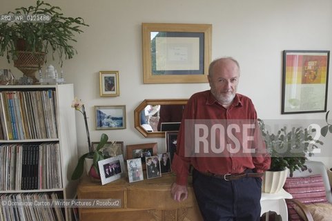 Scottish Poet and Writer Tom Leonard photographed at home in Glasgow ahead of the Scottish Arts Council Book of the Year Award 2010. 11th June 2010....copyright©Dominique Carton/Writer Pictures/Rosebud2