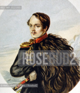 Mikhail Yurevich Lermontov (1814-41).Russian poet of Scottish extraction.  ..copyright©NMG/Writer Pictures/Rosebud2