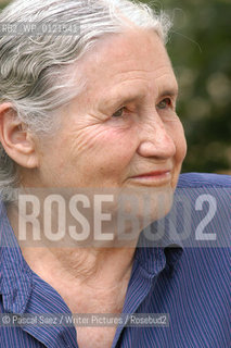 British writer Doris Lessing at the Edinburgh International Book Festival 2003...Picture Copyright©Pascal Saez/Writer Pictures/Rosebud2