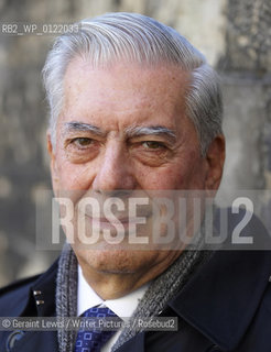 Mario Vargas Llosa , Peruvian Novelist,Writer,Politician,Journalist and essayist at the Oxford Literary Festival at Christchurch College Oxford...copyright©Geraint Lewis/Writer Pictures/Rosebud2