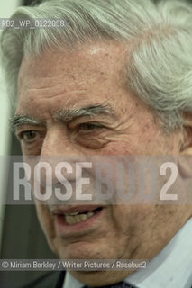 Mario Vargas Llosa at a party at the Instituto Cervantes during the 2008 PEN Conference in New York City, May 2, 2008.  ..©Miriam Berkley/Writer Pictures/Rosebud2