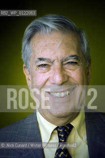 Mario Vargas LLosa, Peruvian writer, politician, journalist, essayist and Nobel Prize laureate, photographed May 5, 2006..©.Nick Cunard/Writer Pictures/Rosebud2