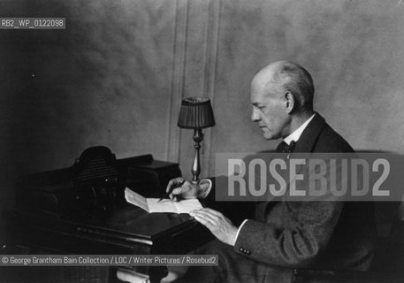 John Galsworthy OM.English novelist and playwright. .February 7th 1919..copyright©George Grantham Bain Collection/LOC/Writer Pictures/Rosebud2