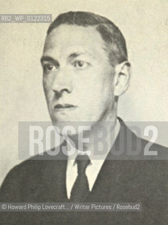 Science Fiction Writer HP Lovecraft..©Howard Philip Lovecraft.../Writer Pictures/Rosebud2
