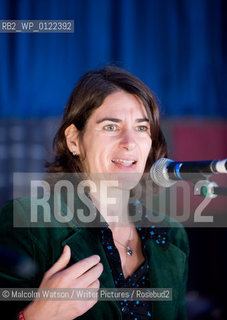 Latitude Festival, Suffolk. Literature tent...Esther Freud reads to the audience.....copyright©Malcolm Watson/Writer Pictures/Rosebud2