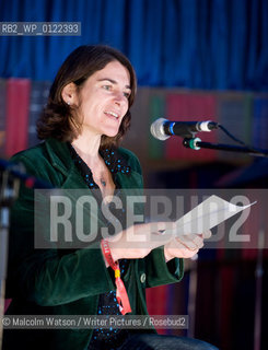 Latitude Festival, Suffolk. Literature tent...Esther Freud reads to the audience.....copyright©Malcolm Watson/Writer Pictures/Rosebud2