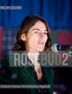 Latitude Festival, Suffolk. Literature tent...Esther Freud reads to the audience.....copyright©Malcolm Watson/Writer Pictures/Rosebud2