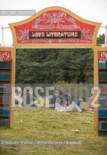Literature area at the 2008 Latitude Festival in Suffolk.....copyright©Malcolm Watson/Writer Pictures/Rosebud2