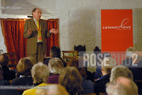 James Macaulay, British architectural writer and lecturer and Charles Rennie Mackintosh authority, at the 2nd annual Lennoxlove Book Festival at Lennoxlove House, Haddington, Scotland, November 20, 2010...Copyright©Sheila Masson/Writer Pictures/Rosebud2