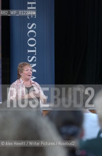 Events at the Borders Book Festival 2007, held in Melrose in the Scottish Borders...Childrens Author Catherine MacPhail speaks to pupils from St Marys School..Copyright©Alex Hewitt/Writer Pictures/Rosebud2