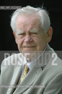 Scottish writer Magnus Magnusson at the Edinburgh International Book Festival...Copyright©Pascal Saez/Writer Pictures/Rosebud2