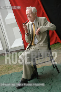 Scottish writer Magnus Magnusson at the Edinburgh International Book Festival...Copyright©Pascal Saez/Writer Pictures/Rosebud2