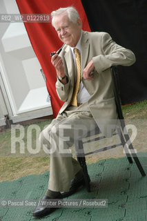 Scottish writer Magnus Magnusson at the Edinburgh International Book Festival...Copyright©Pascal Saez/Writer Pictures/Rosebud2