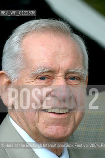 25 August 2004- Edinburgh, UK- Iceland-born scottish  writer, broadcaster and journalist Magnus Magnusson. He is the author of The Vikings, a history of the Viking era..©Here at the Edinburgh International Book Festival 2004..Pascal Saez/Writer Pictures/Rosebud2