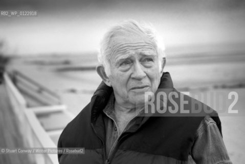 Norman Mailer on his porch in Provincetown, Cape Cod...Copyright©Stuart Conway/Writer Pictures/Rosebud2