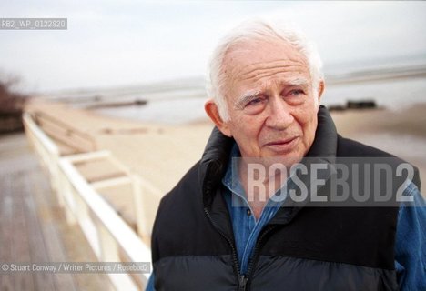 Norman Mailer on his porch in Provincetown, Cape Cod...Copyright©Stuart Conway/Writer Pictures/Rosebud2