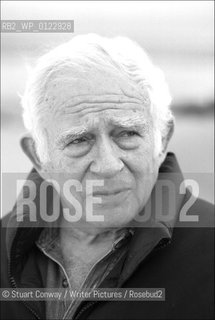 Norman Mailer on his porch in Provincetown, Cape Cod...Copyright©Stuart Conway/Writer Pictures/Rosebud2
