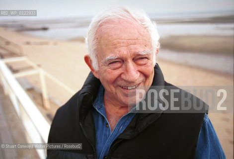 Norman Mailer on his porch in Provincetown, Cape Cod...Copyright©Stuart Conway/Writer Pictures/Rosebud2