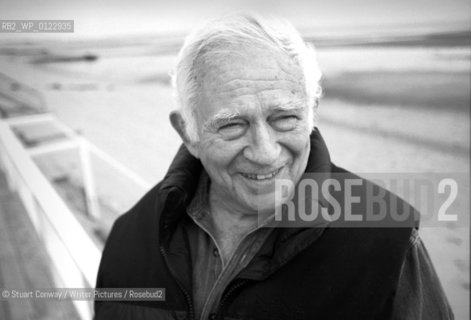 Norman Mailer on his porch in Provincetown, Cape Cod...Copyright©Stuart Conway/Writer Pictures/Rosebud2