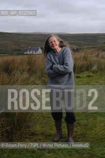 Author Sara Maitland, her isolated cottage in moorland in Galloway in the background..29th Oct 2008....Copyright©Robert Perry/TSPL/Writer Pictures/Rosebud2