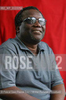Malawian poet Jack Mapanje, author of The Last of the Sweet Bananas: New and Selected Poems , The Chattering Wagtails of Mikuyu Prison at the Edinburgh International Book Festival 2005. He was imprisoned without trial by the Malawian government for 4 years in 1993.                        ..Copyright©Pascal Saez.Pascal Saez/Writer Pictures/Rosebud2