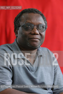 Malawian poet Jack Mapanje, author of The Last of the Sweet Bananas: New and Selected Poems , The Chattering Wagtails of Mikuyu Prison at the Edinburgh International Book Festival 2005. He was imprisoned without trial by the Malawian government for 4 years in 1993.                        ..Copyright©Pascal Saez.Pascal Saez/Writer Pictures/Rosebud2