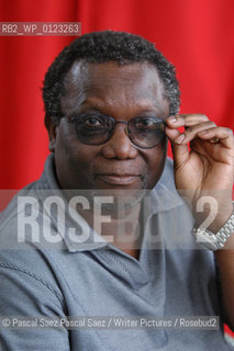 Malawian poet Jack Mapanje, author of The Last of the Sweet Bananas: New and Selected Poems , The Chattering Wagtails of Mikuyu Prison at the Edinburgh International Book Festival 2005. He was imprisoned without trial by the Malawian government for 4 years in 1993.                        ..Copyright©Pascal Saez.Pascal Saez/Writer Pictures/Rosebud2