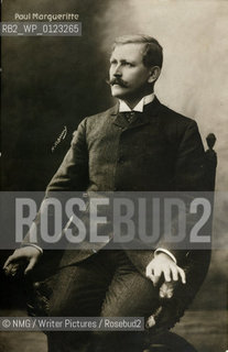 Paul Margueritte (1860-1918).Novelist..Copyright©NMG/Writer Pictures/Rosebud2