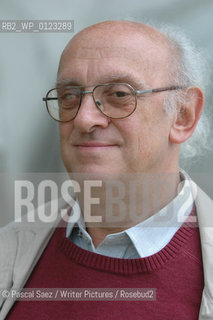 Greek crime writer Petros Markaris at the Edinburgh International Book Festival...Copyright©Pascal Saez/Writer Pictures/Rosebud2
