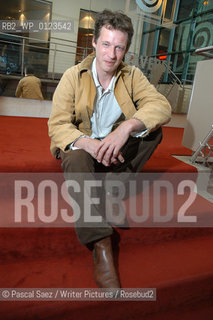 British writer Alexander Masters, author of Stuart - A life Backwards and winner of the Guardian First Book Award...The Debut Author festival at the Traverse theatre in Edinburgh....Copyright©Pascal Saez/Writer Pictures/Rosebud2