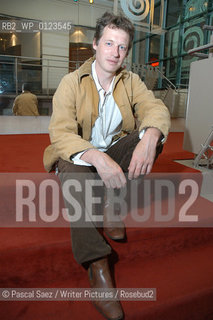 British writer Alexander Masters, author of Stuart - A life Backwards and winner of the Guardian First Book Award...The Debut Author festival at the Traverse theatre in Edinburgh....Copyright©Pascal Saez/Writer Pictures/Rosebud2