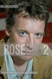 British writer Alexander Masters, author of Stuart - A life Backwards and winner of the Guardian First Book Award...The Debut Author festival at the Traverse theatre in Edinburgh....Copyright©Pascal Saez/Writer Pictures/Rosebud2
