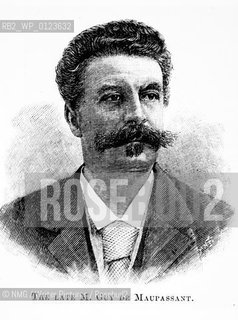 Guy De Maupassant (1850-93).French novelist..copyright©NMG/Writer Pictures/Rosebud2